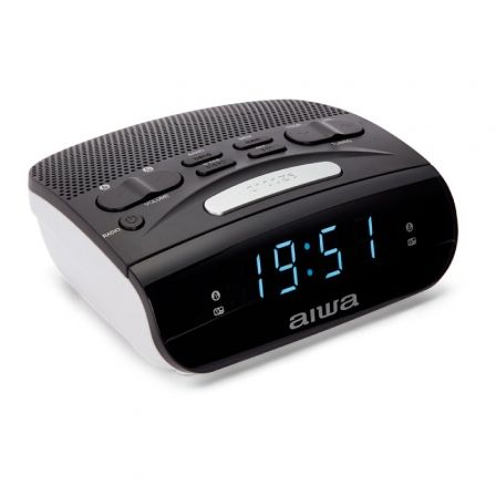 Aiwa CR-15BK Radio Reloj Despertador Doble Alarma FM Negro Aiwa CR-15BK Radio Reloj Despertador Doble Alarma FM Negro